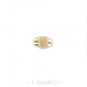 Composant perle ovale grillage