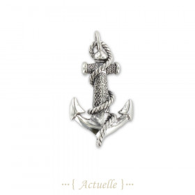 Ancla marina y colgante de cuerda