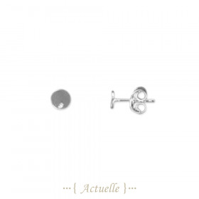 Hole circle earrings