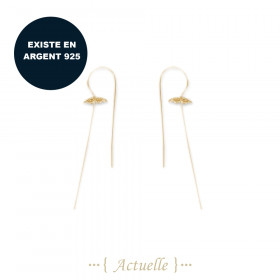 Earring stick florals ball 15mm