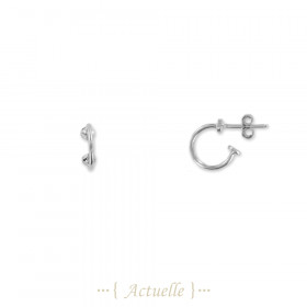 Pendientes criollas pequeño círculo