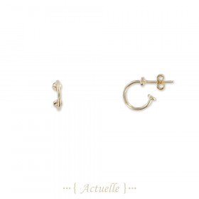Pendientes criollas pequeño círculo