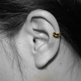 Anillo de oreja dos lineas