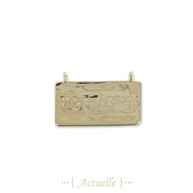 Colgante braille sobre placa