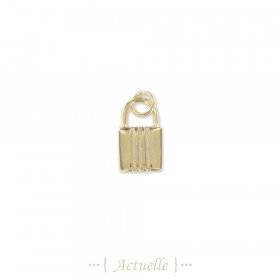 Striped padlock pendant