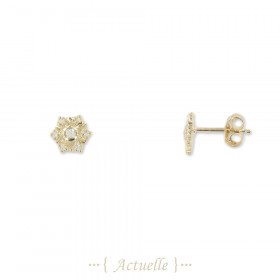 Earrings snowflake CZ