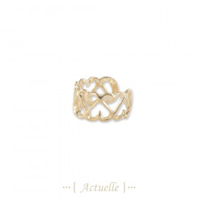 Anillo de oreja corazón