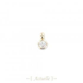 Colgante piedra redonda CZ 5mm