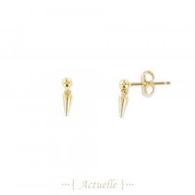 Ball and spikes earrings