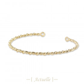 Pulsera triple entrelazados redondos dos anillos