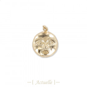 Moon face pendant
