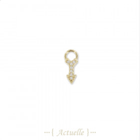 Colgante mini flecha CZ