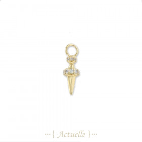 Nail and spike CZ pendant