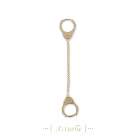 Long chain handcuff earrings