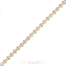 Cadena enlace oval corbata de moño
