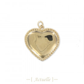 Heart pendant outline of balls