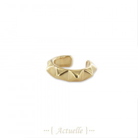 7  square peaks ear cuff