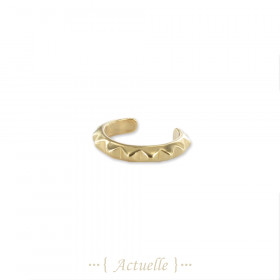 Anillo de oreja múltiples picos cuadrados