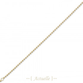 Bracelet balls 2mm 17cm with a ajusted ring to 15 cm