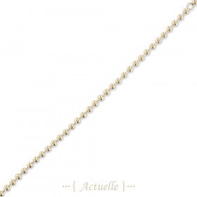 Bracelet balls 3,5 mm 18cm with a ajusted ring to 16 cm
