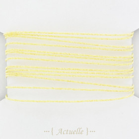 Lurex yarn 0,6mm glitter yellow cream