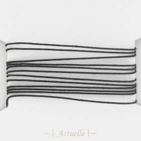 Hilo de lurex 0,6mm brillo negro