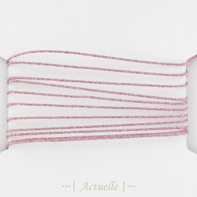 Lurex yarn 0,6mm glitter pink