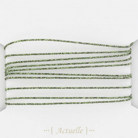Lurex yarn 0,6mm glitter khaki green