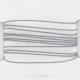 Hilo de lurex 0,6mm brillo gris azulado