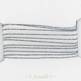 Lurex yarn 0,6mm glitter blue