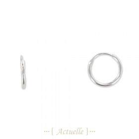 Thin hoop earrings 10mm
