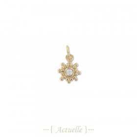 Colgante estrella de bola y CZ