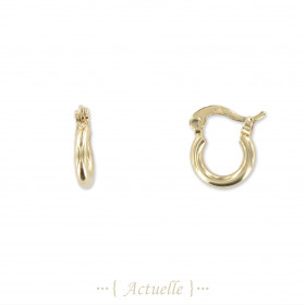 Tiny hook earrings hoop