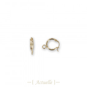 Smooth hoop earrings with ring for pendant 15mm