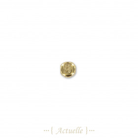 Bead with engraving letter both sides