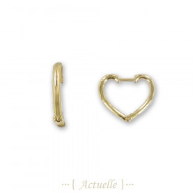 heart hoop earring