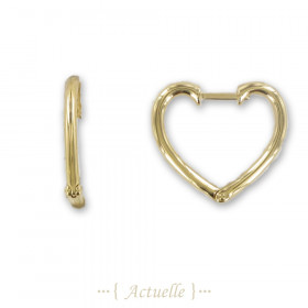 heart hoop earring