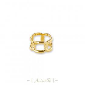 Thick twisted ring