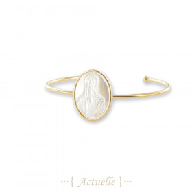 Mother of Pearl miraculous Virgin bangle