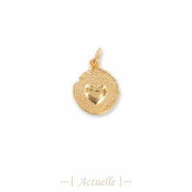 Round irregular heart pendant