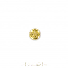 Bead with engraving letter both sides