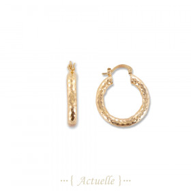 Diamond hoop earrings