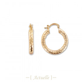 Diamond hoop earrings