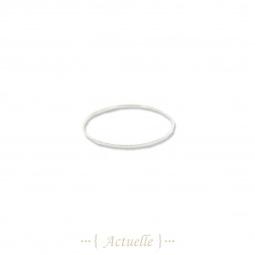 Smooth hammered bangle