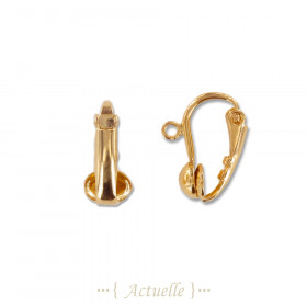 Ball clips drop earring
