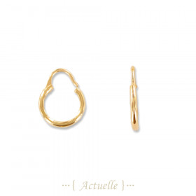 Hoop earrings round clip 15mm