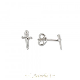Sword chips earrings