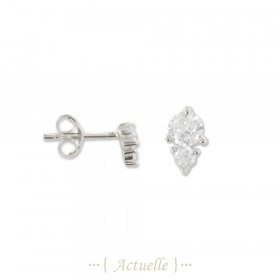 CZ drop chips earrings