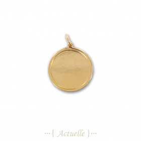 Medal pendant to engrave round edge