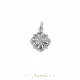 Royal cross flower pendant